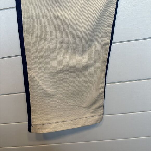 Paloma Wool Dax Pant Size 6 EU38 Cream Blue Straight High Waist 100% Cotton 27"L - Picture 12 of 16